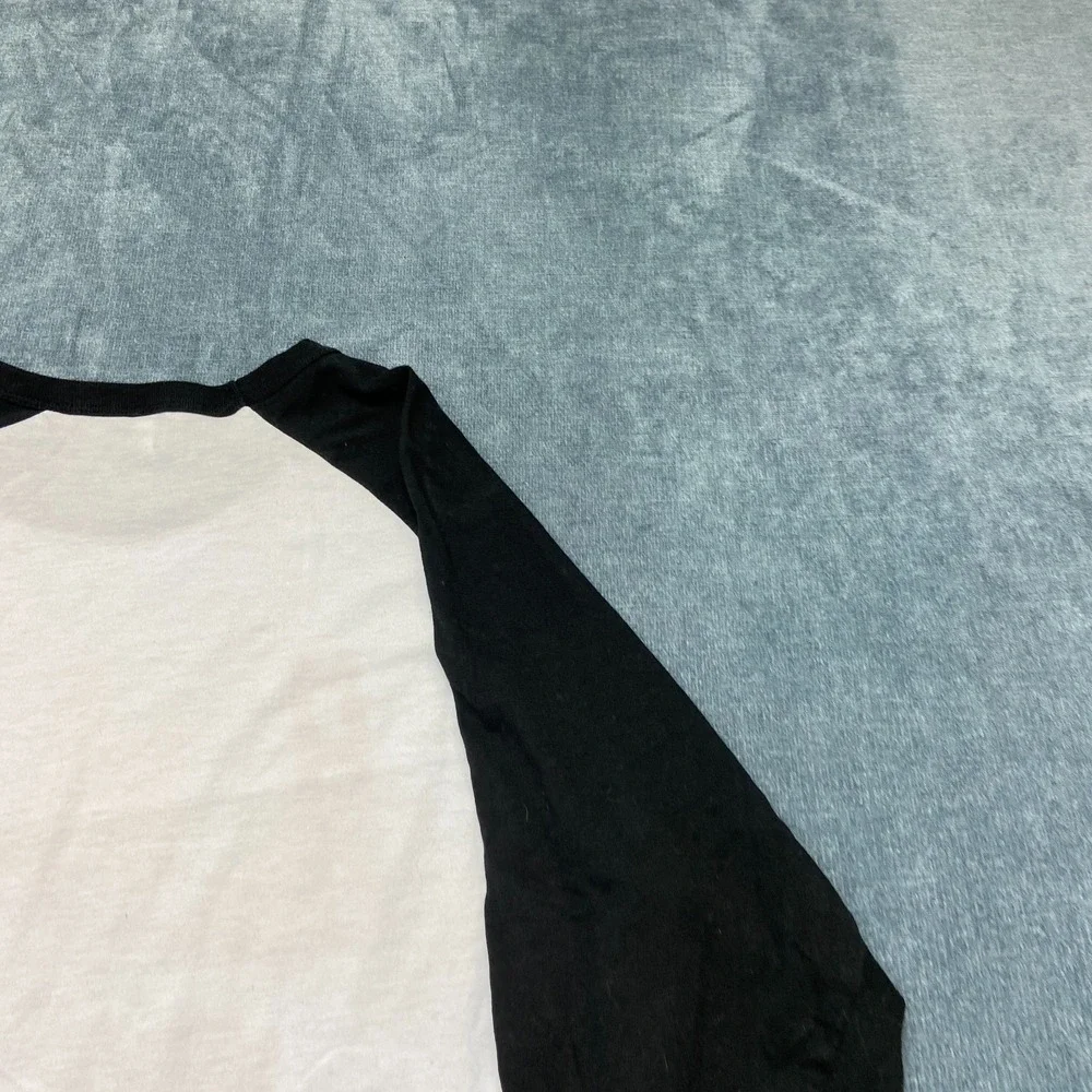 Dream USA Shirt Womens XL Black White Golden Gate Bridge Raglan Sleeve Crew Neck